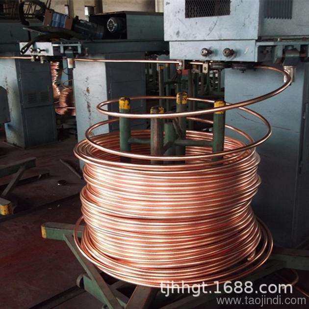 C1020PVC包塑覆紫銅管 廠家直銷冷媒R410A專用T2Y2橢圓形紫銅盤管