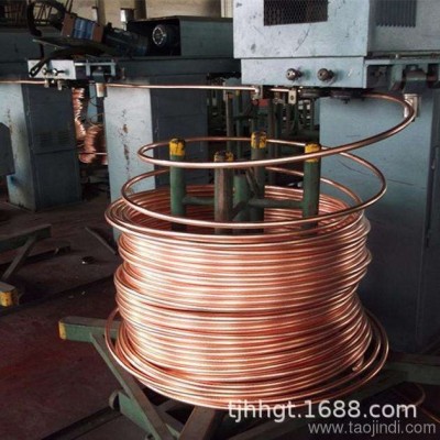 C1020PVC包塑覆紫銅管 廠家直銷冷媒R410A專用T2Y2橢圓形紫銅盤管