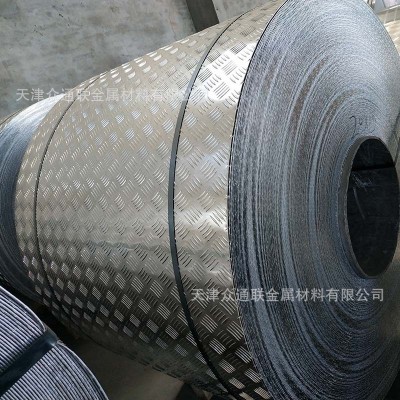 大五筋防滑3103花紋鋁卷 商店電梯用3A21 A3003拉絲氧化開平鋁卷