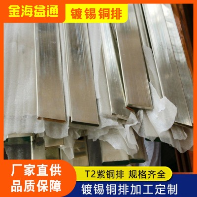 鍍錫T2銅排掛錫銅排 鍍鋅銅排導電匯流排 機房電力銅排銅箔銅扁條